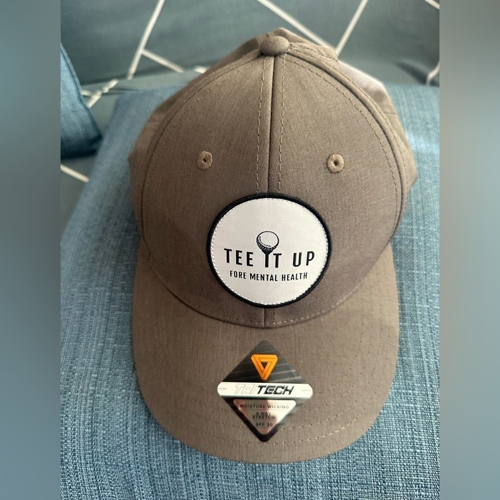 Pukka TriTech Tee It Up Fore Mental Health Golf Hat Gray Snapback SPF 30 Cap - Picture 4 of 15